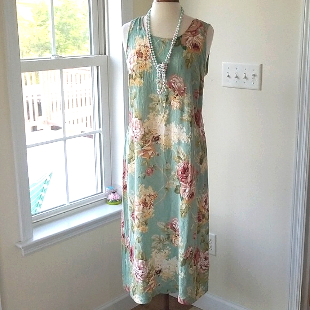 Dress Barn 💛Sleeveless Muu Muu Style Dress - Picture 2 of 8